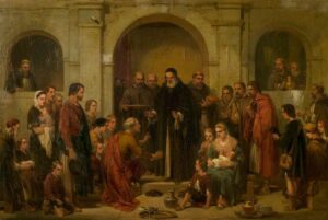 The Monastery Door by George Cattermole (1800-1868). 1862, oil on canvas, Leicester Museum & Art Gallery / Wikimedia Commons